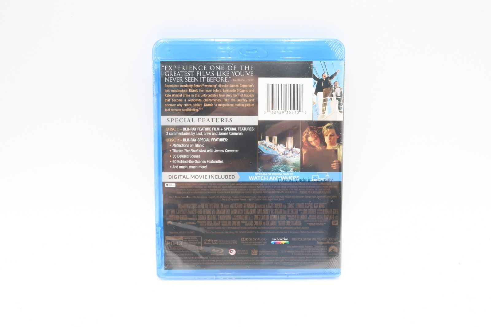 New! Titanic (Blu-ray, Digital 1997) Sealed Ships Free Leonardo DiCaprio