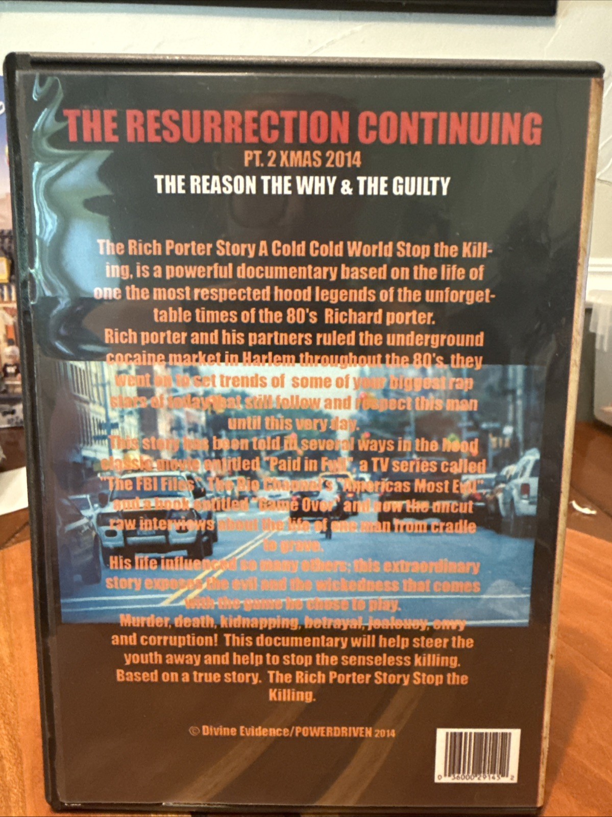 Resurrection (The Rich Porter Story) ~* DVD with Case*~
