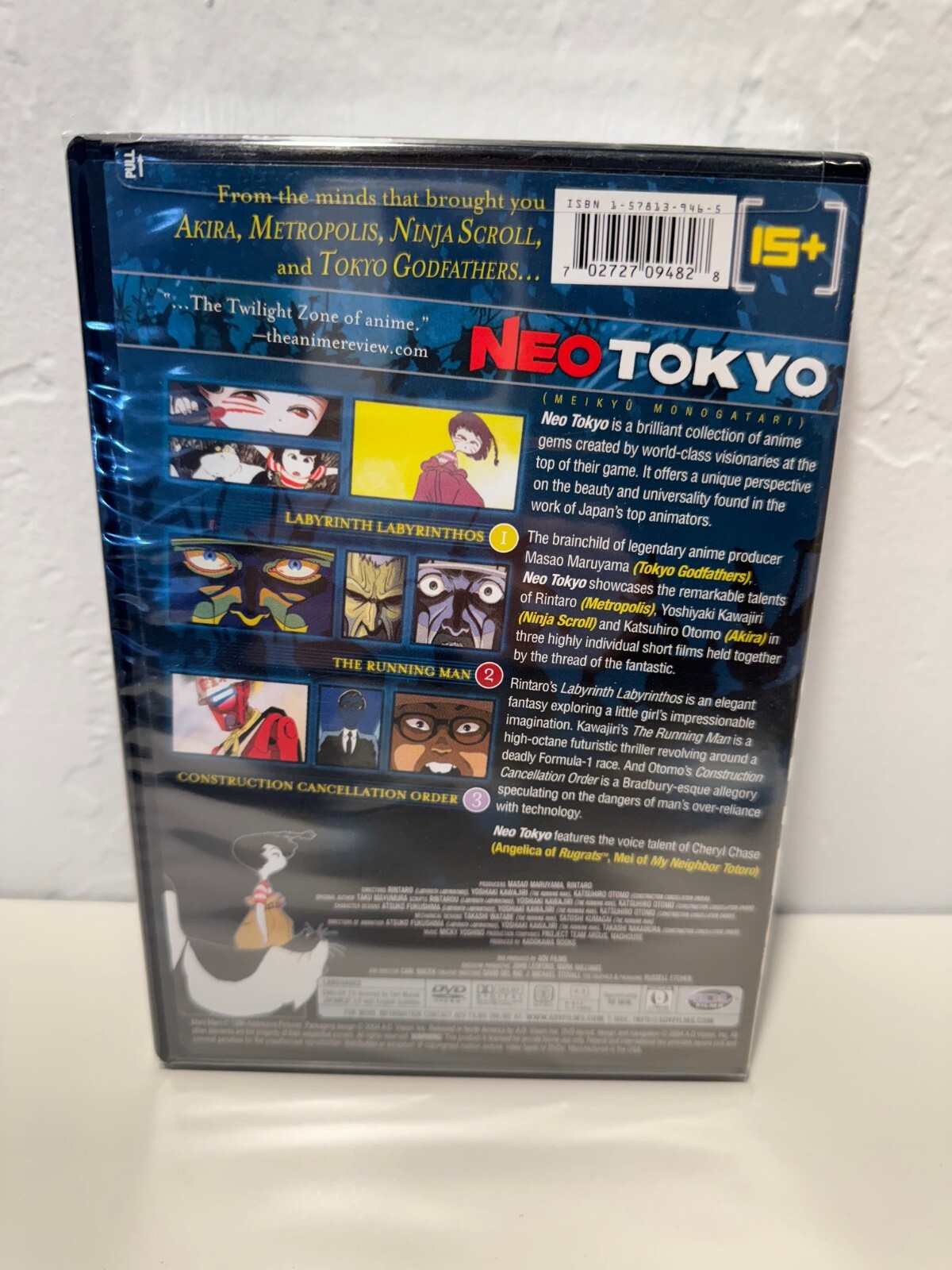 Neo Tokyo Rare OOP DVD Anime Manga ADV Films Rintaro Kawajiri Otomo Akira NEW