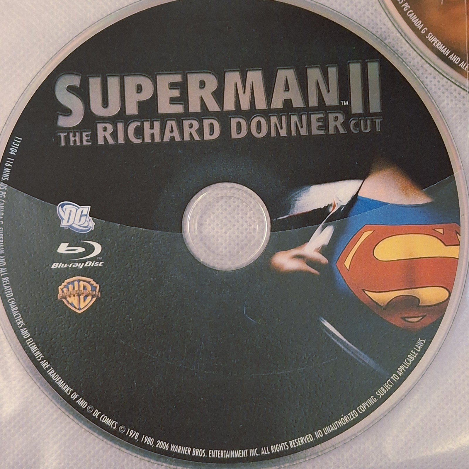 Superman 7-Disc Lot Reeve Donner Extended Supergirl Blu-ray DVD DISC ONLY