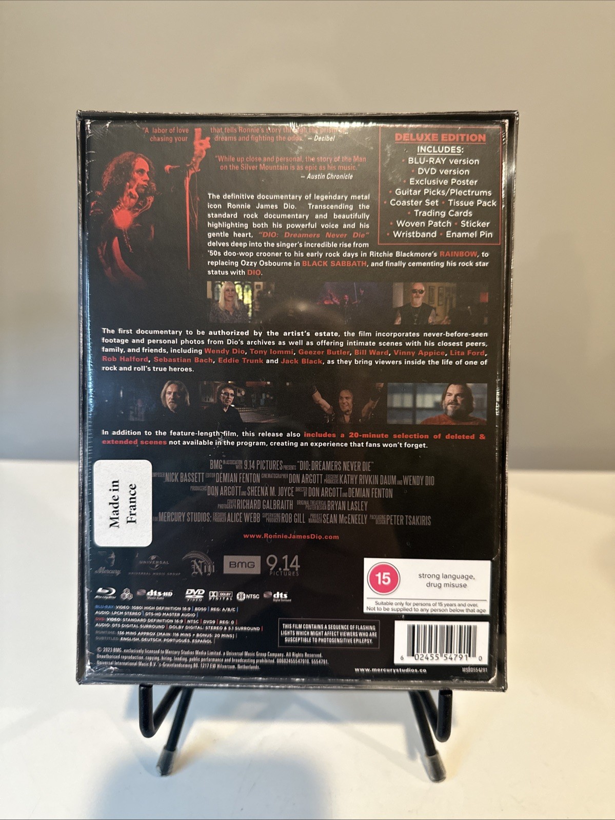 DIO Dreamers Never Die – Deluxe Edition Blu Ray DVD – SEALED/MINT