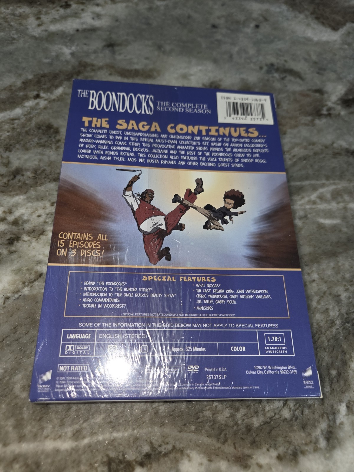 The Boondocks Complete Second Season DVD 3-Disc Set Animated Series
