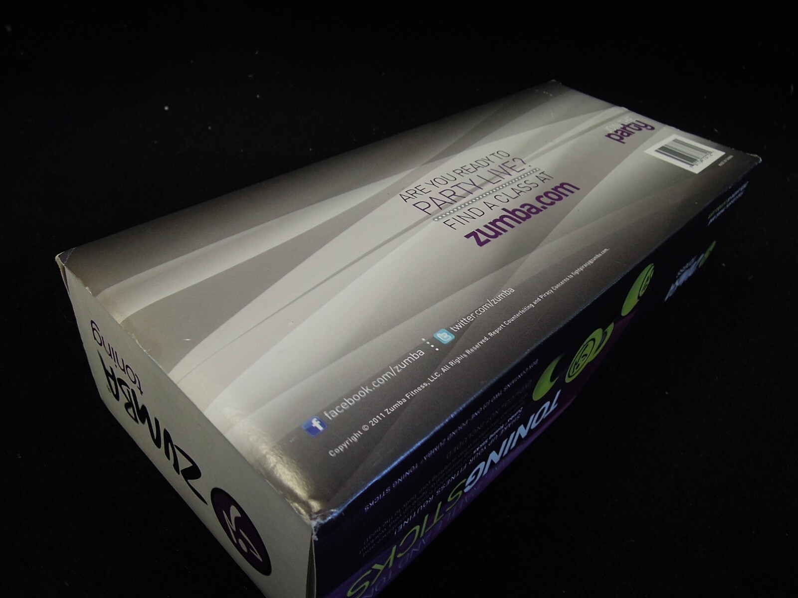 Zumba 1 lb Toning Sticks Shaker Weights (Set of 2) New Open Box [A19]
