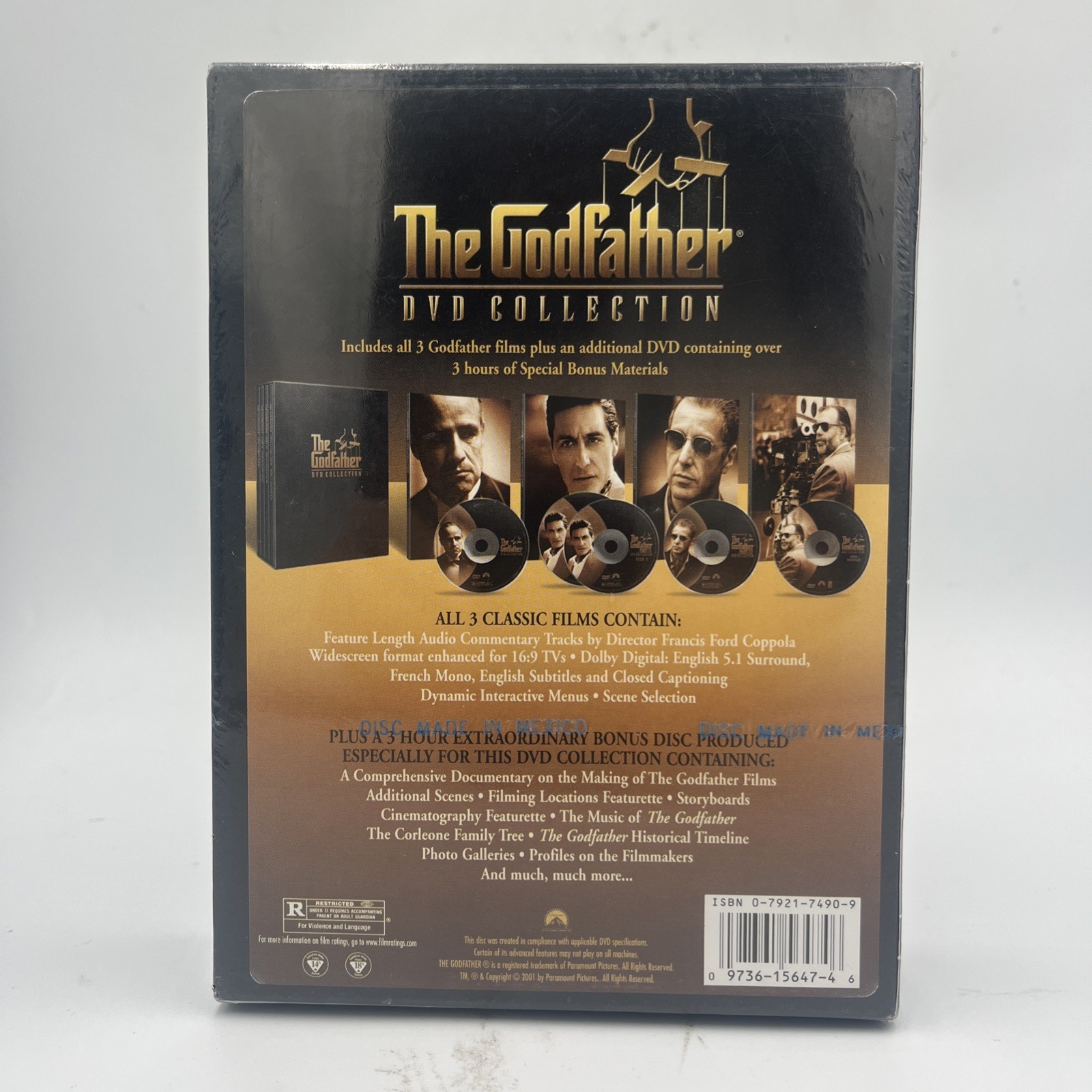 The Godfather – The Complete Epic • DVD Box Set • All 3 Movies • New & Sealed!!!