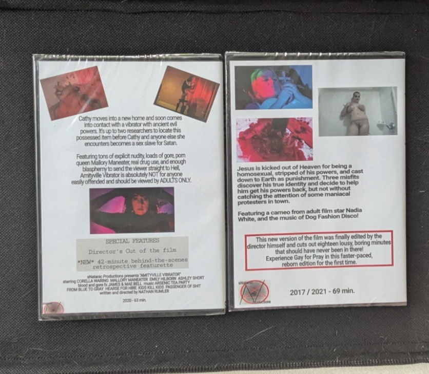 Nathan Rumler’s Underground Sleazy Trash Cinema DVD Lot (2) Amityville Pray NEW