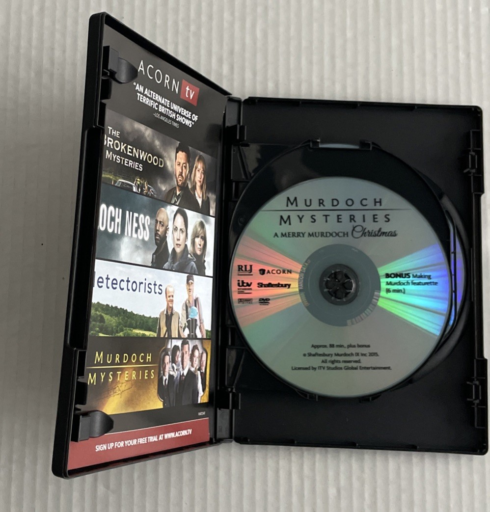 Murdoch Mysteries Christmas Cases Collection Limited Edition 3 Disc DVD Set