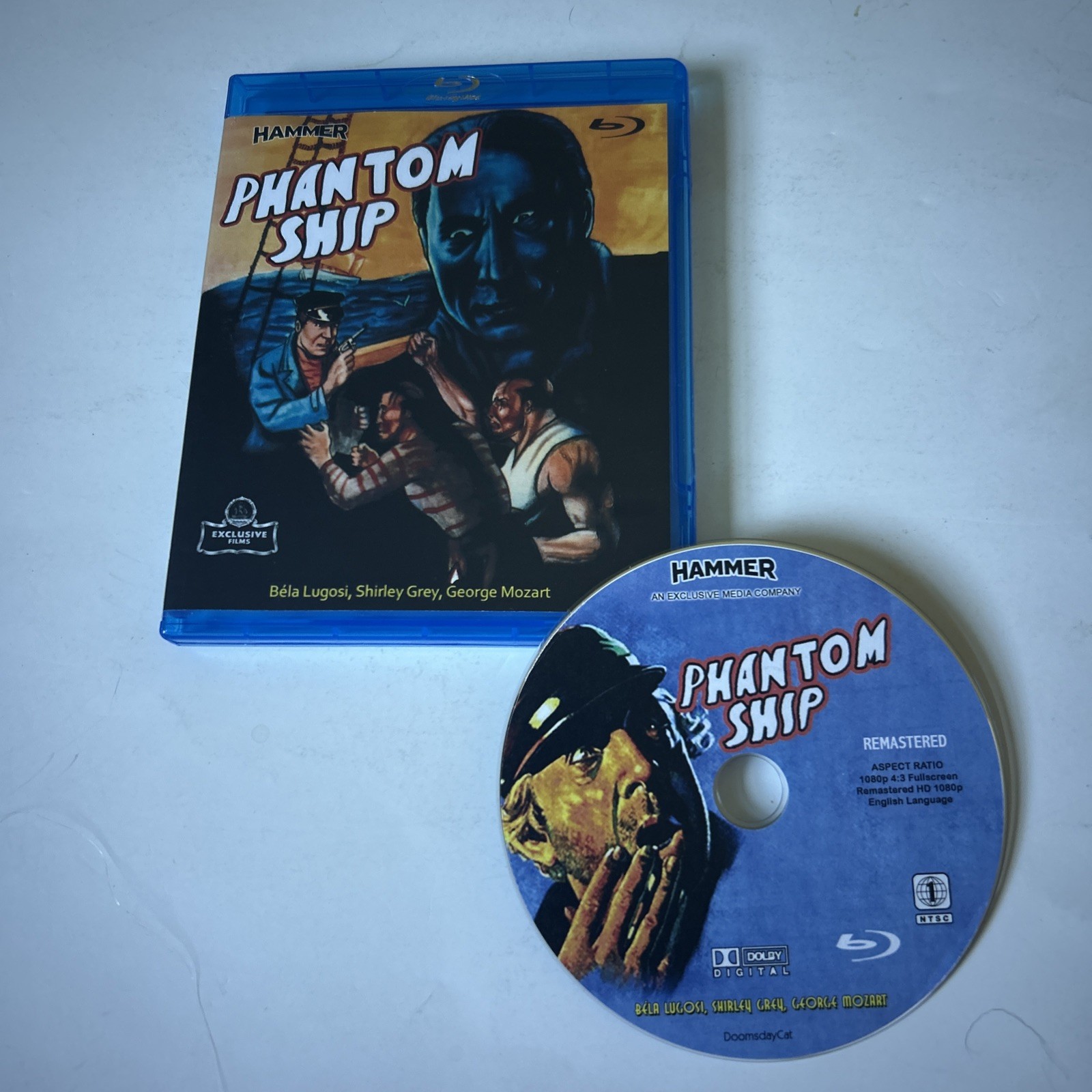 Hammer Exclusive Remaster/Upscale Phantom Ship Blu Ray-Bella Lugosi-Shirley Grey