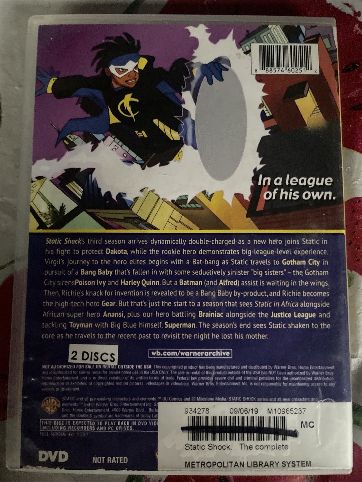 STATIC SHOCK TV SERIES COMPLETE THIRD SEASON 3 DVD
