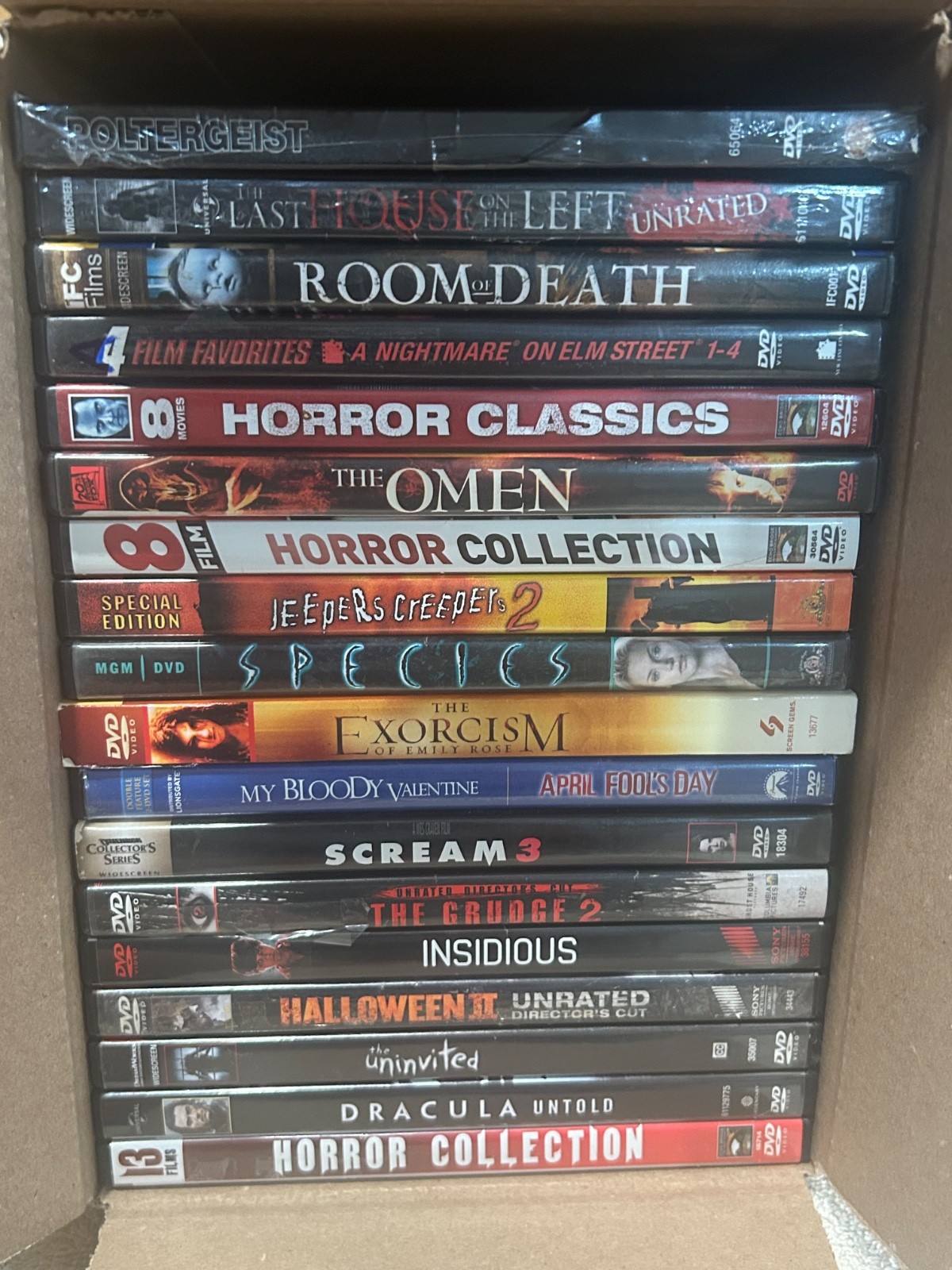 Lot Of 18 Horror Movie DVDs