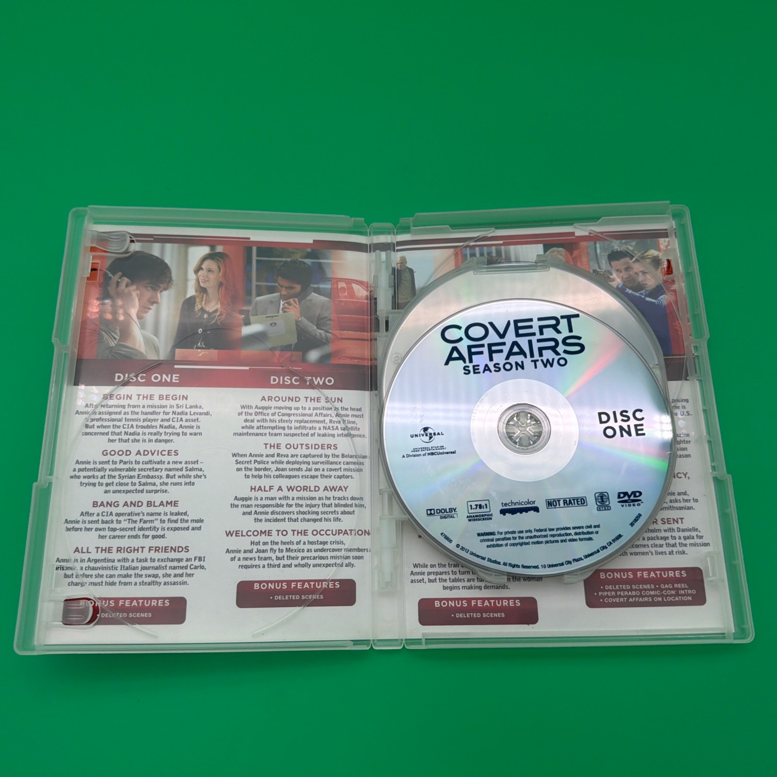 Covert Affairs 4 Season DVD Bundle Lot – Seasons 1-4 – Region 1 – 15 Discs
