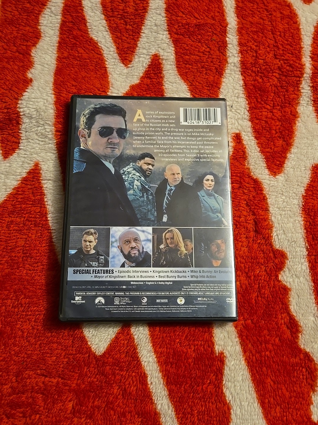 Mayor of Kingstown: Season Three [DVD] 2024 Jermey Renner 3 Disc Set