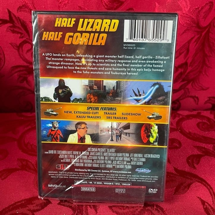 ZILLAFOOT (DVD) SRS Cinema, MVD Visual, Anthony Polonia, David Fife