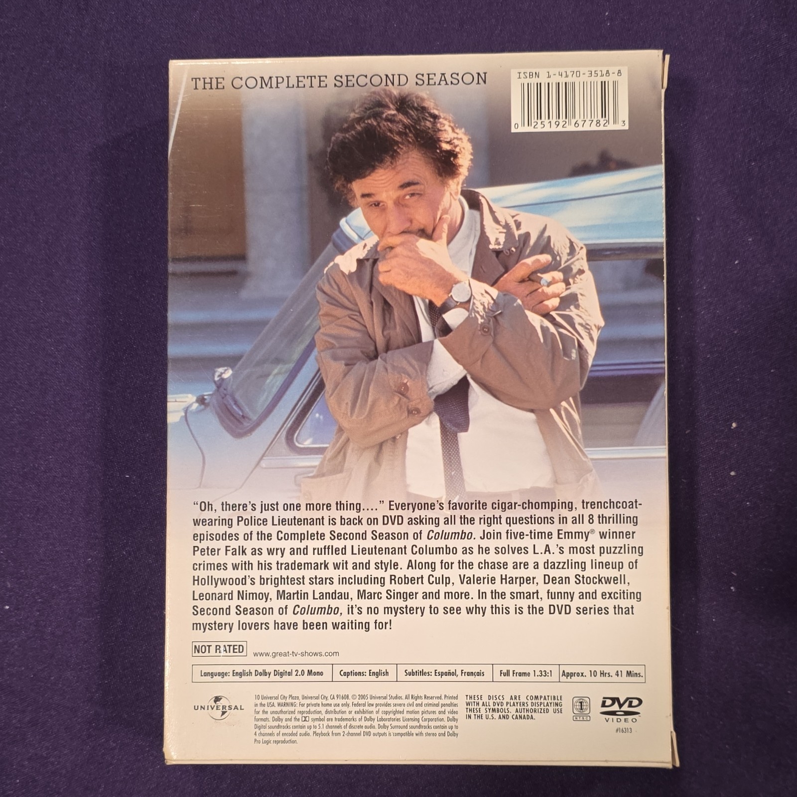 Universal Studios Columbo DVD Box Set Bonus Episode Behind The Scenes Peter Falk