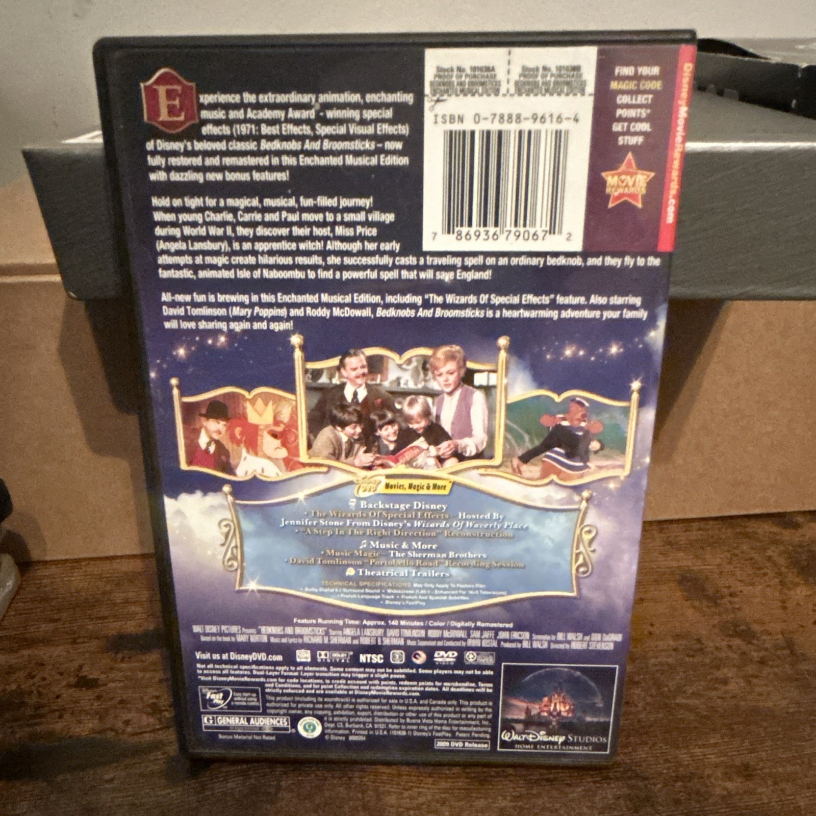 Disney Bedknobs and Broomsticks Enchanted Musical Ed DVD G Lansbury 140 Min