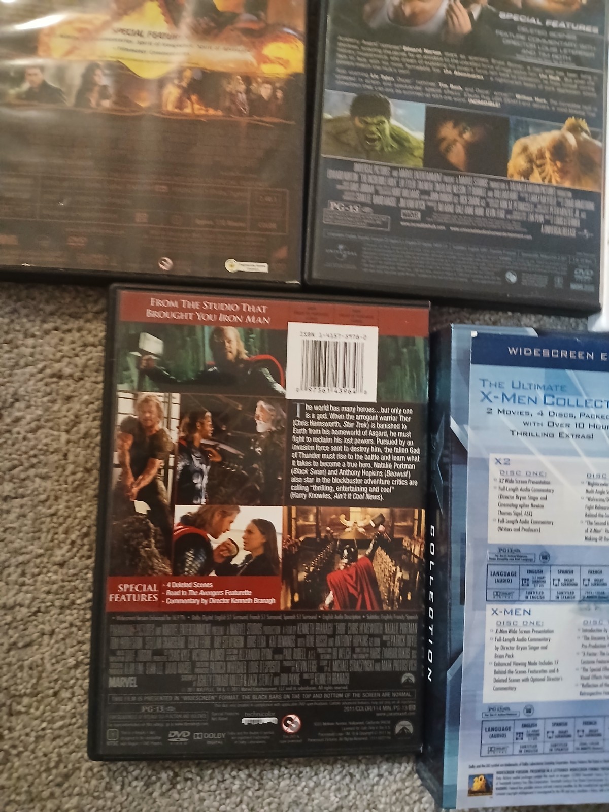 Huge Marvel Dvd Lot The Avengers The Hulk,Iron Man, Spiderman Lot