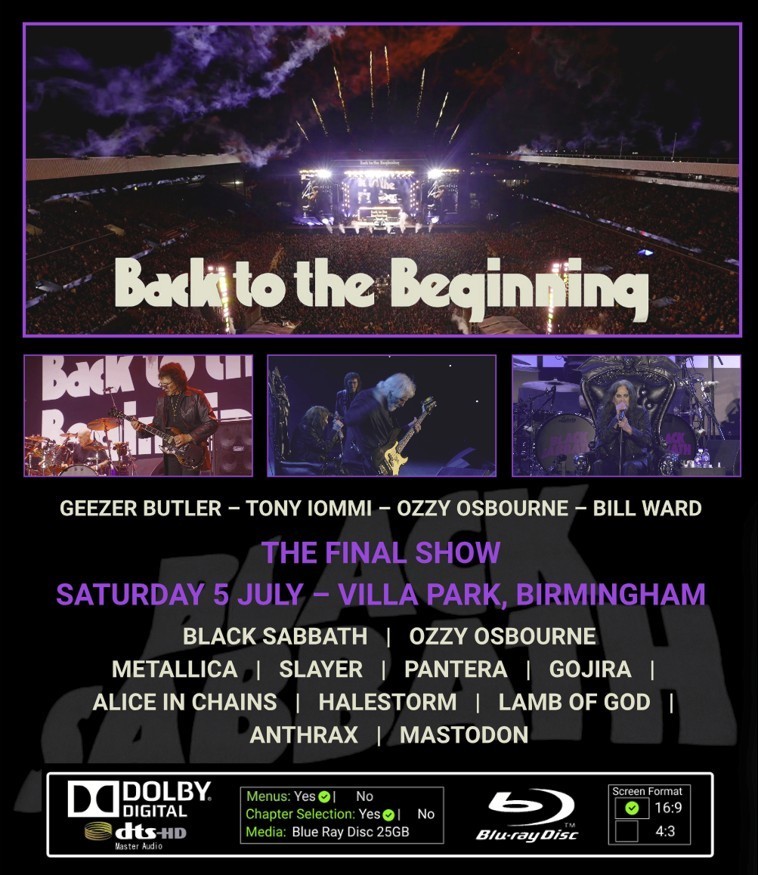 OZZY & BLACK SABBATH Back to the Beginning The Final Show 2025 (2 BLU-RAY SET)