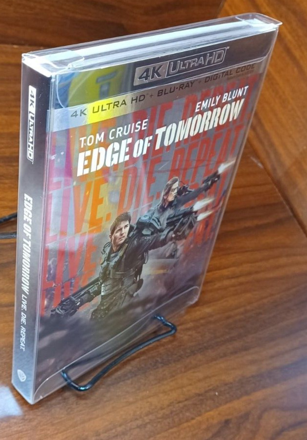 Edge of Tomorrow -Live Die Repeat (4K)SLIPCOVER w/PROTECTIVE SLEEVE-NEW-Free S&H