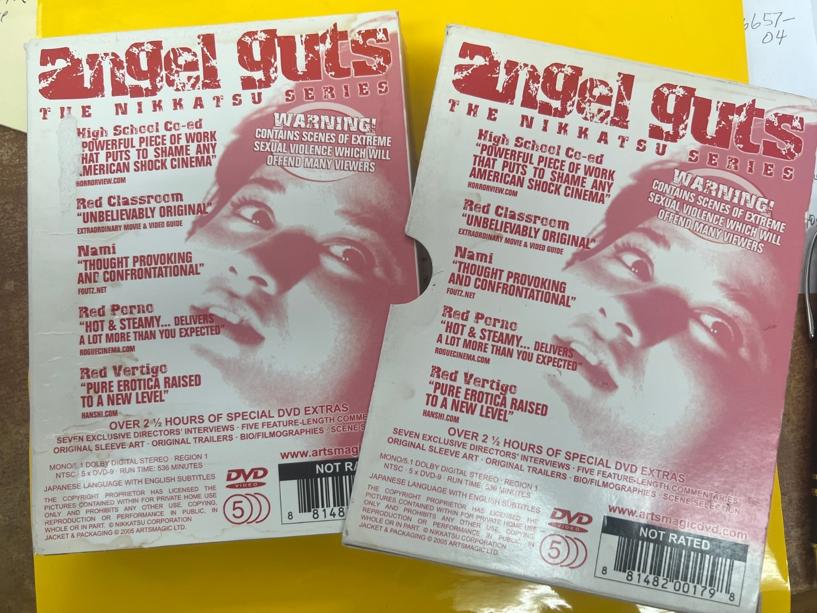 Angel Guts DVD 5-disc japanese lang with English Sub-titles – director extras