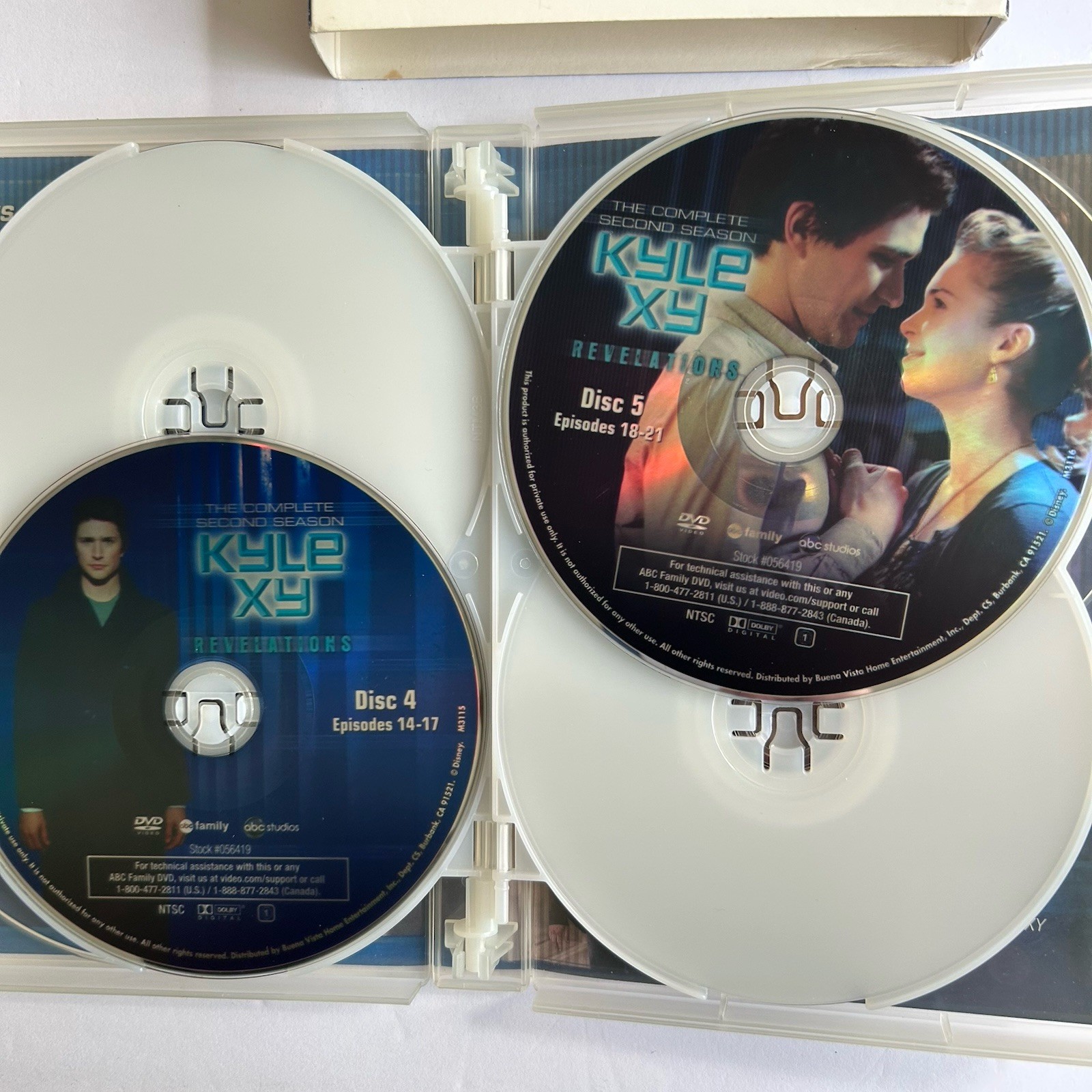 Kyle XY Revelations Complete Second Season DVD 6-Disc Set ABC Family 2008 VG