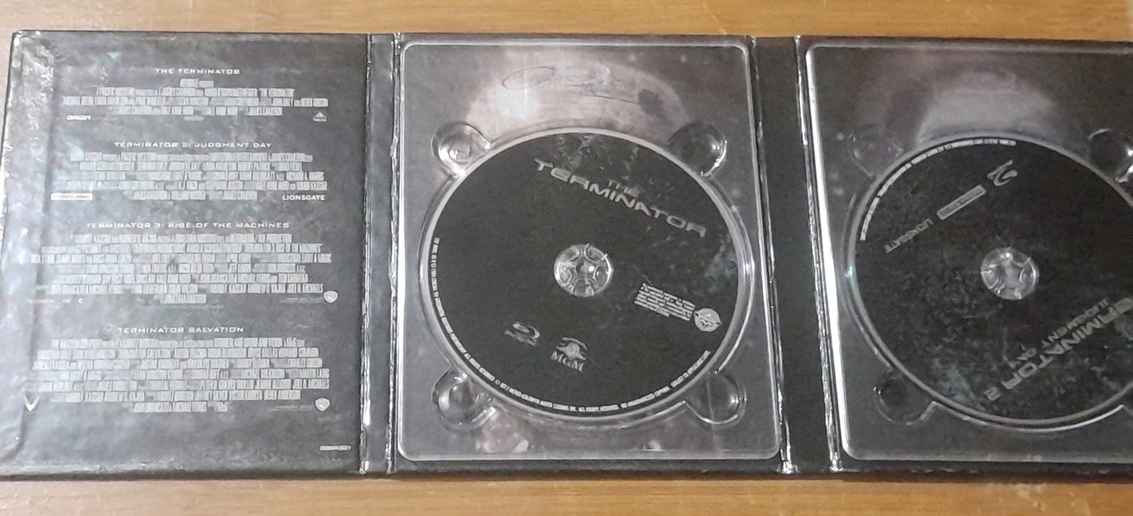 TERMINATOR ANTHOLOGY (Blu-Ray, 2012) – 4 Movie Set in 5 Discs