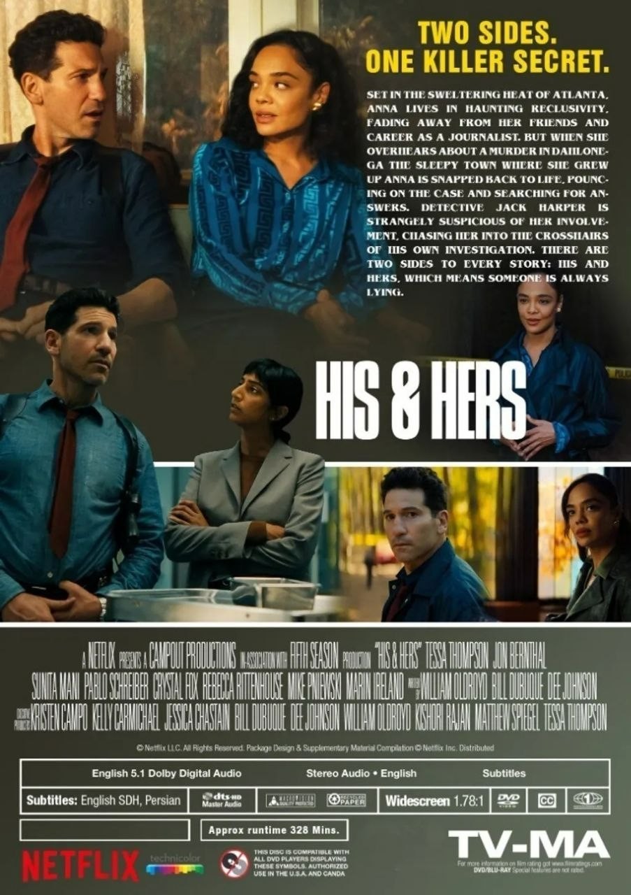 His & Hers Complete Limited Series DVD English Audio TV Thriller FREE SHIP
