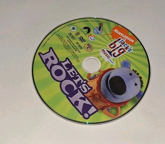Jack’s Big Music Show Let’s Rock DVD 2007 Viacom International SCRATCHED & PLAYS