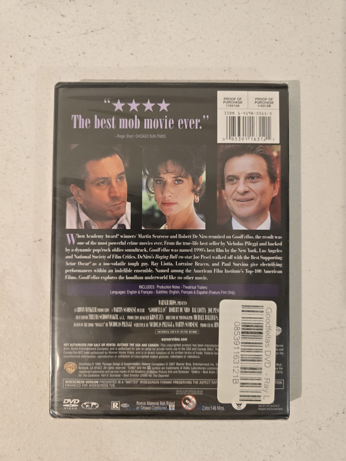 Goodfellas (DVD) Widescreen.