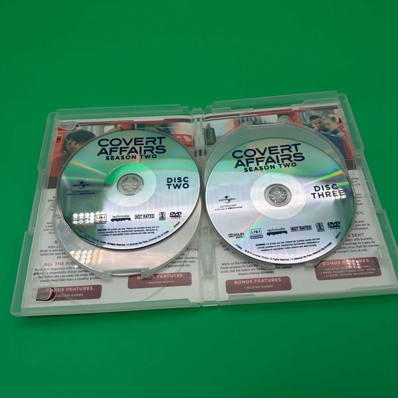 Covert Affairs 4 Season DVD Bundle Lot – Seasons 1-4 – Region 1 – 15 Discs