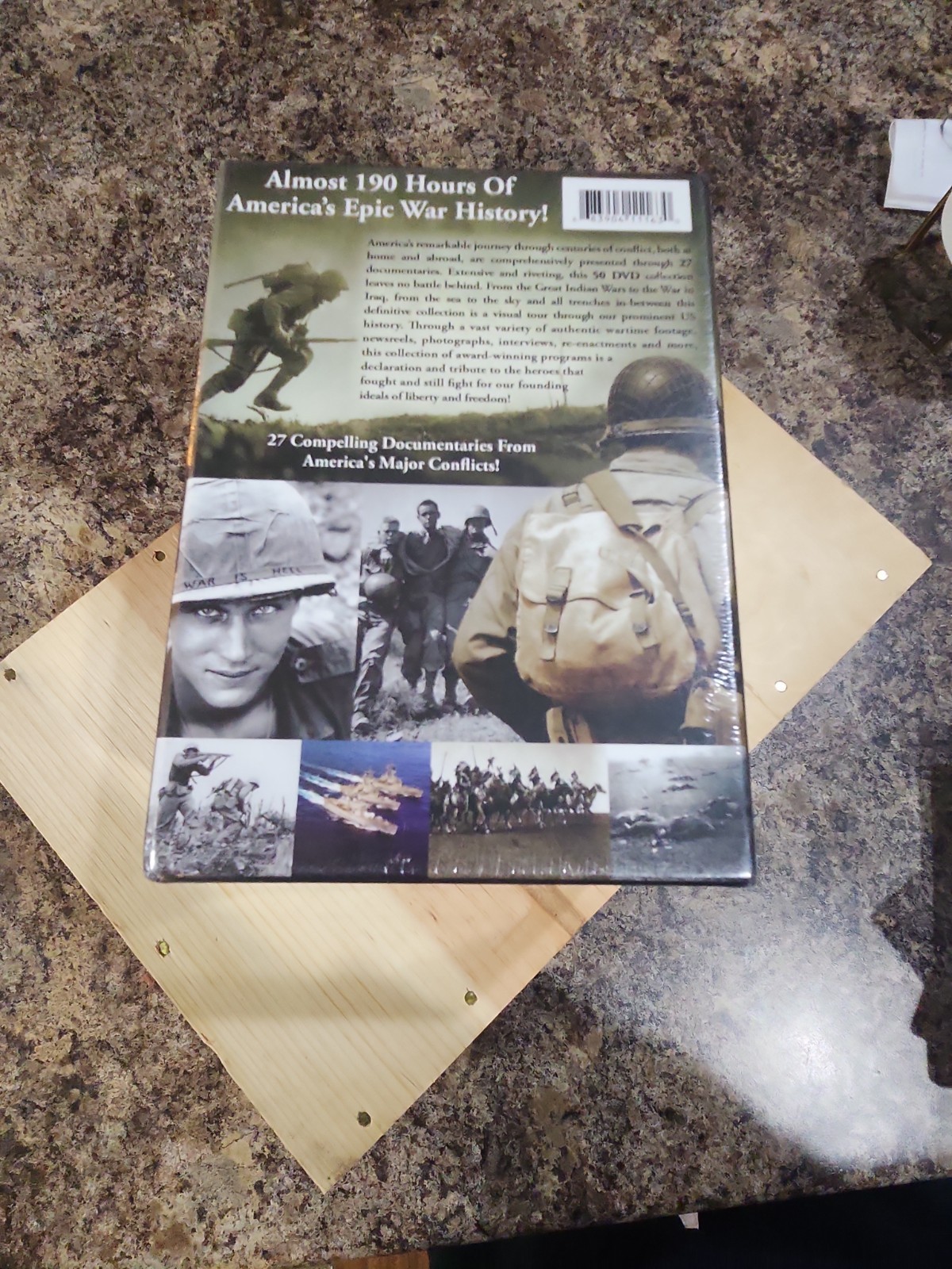 Time of War Complete History of U.S. Wars 50 DVD Box Set NEW Sealed Costco Rare