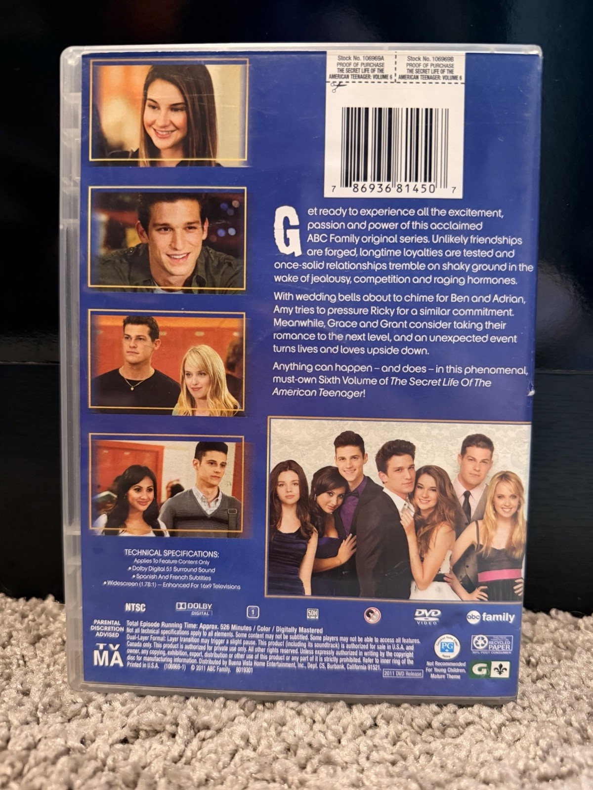 ABC Family The Secret Life of the American Teenager Vol 6 DVD WS NTSC PG 2011