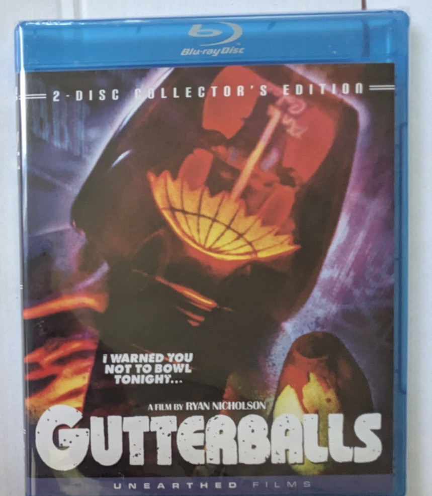 Gutterballs Blu-ray 2-disc Collector’s Edition w HC Cut Ryan Nicholson Unearthed
