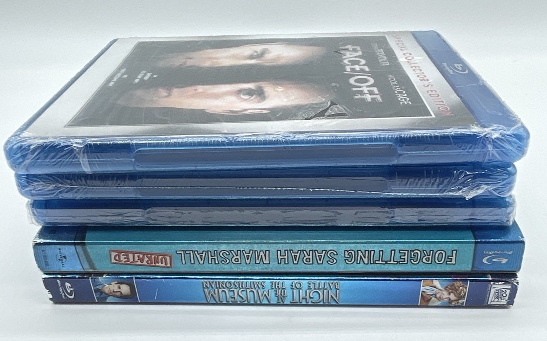 5 Sealed Bluray Lot Van Helsing, Face/Off, Forgetting Sarah Marshall, and 2 More