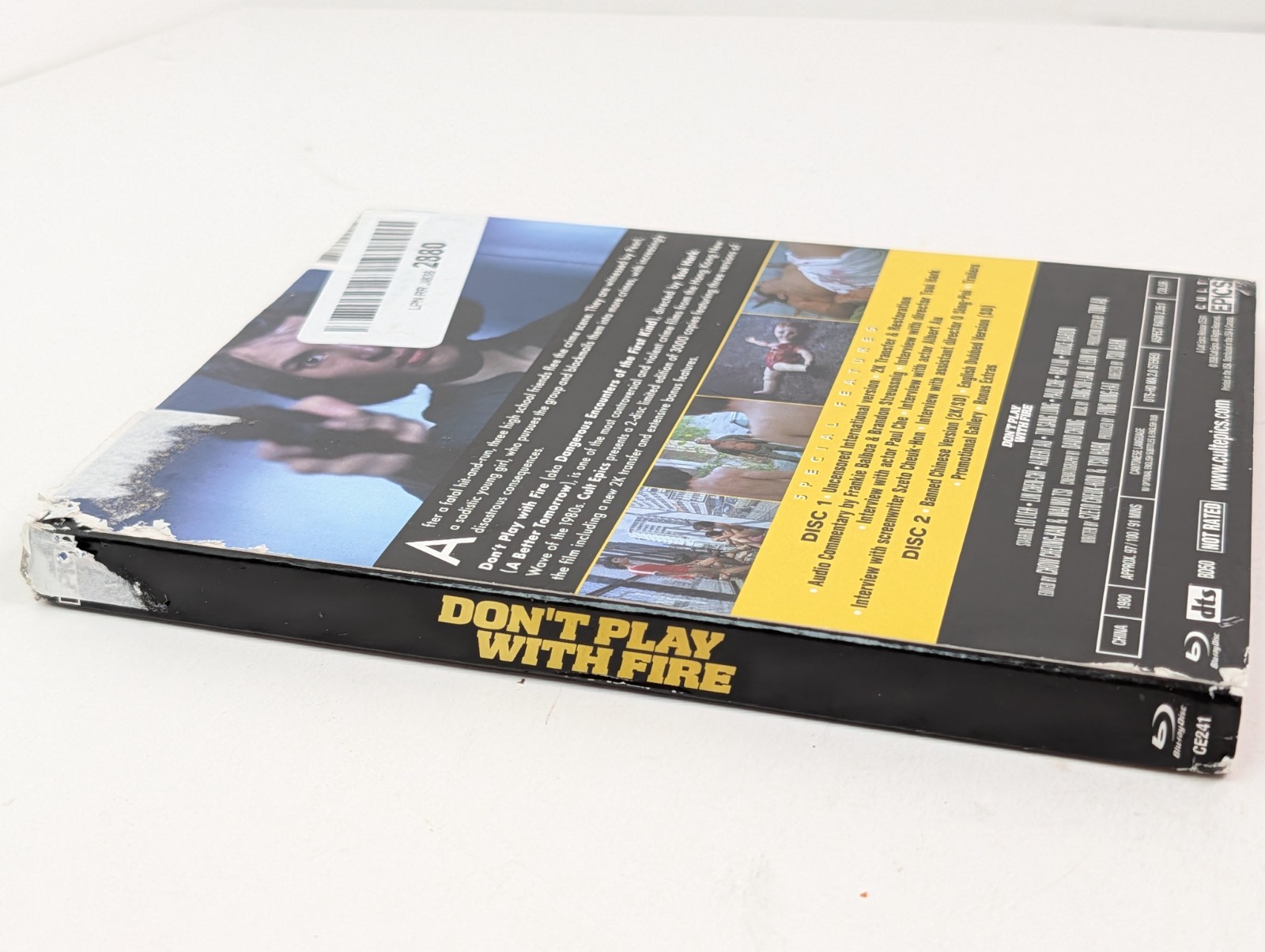 Don’t Play With Fire (Cult Epics) Bluray 2 CD Set With Slipcover 1980s Tsui Hark