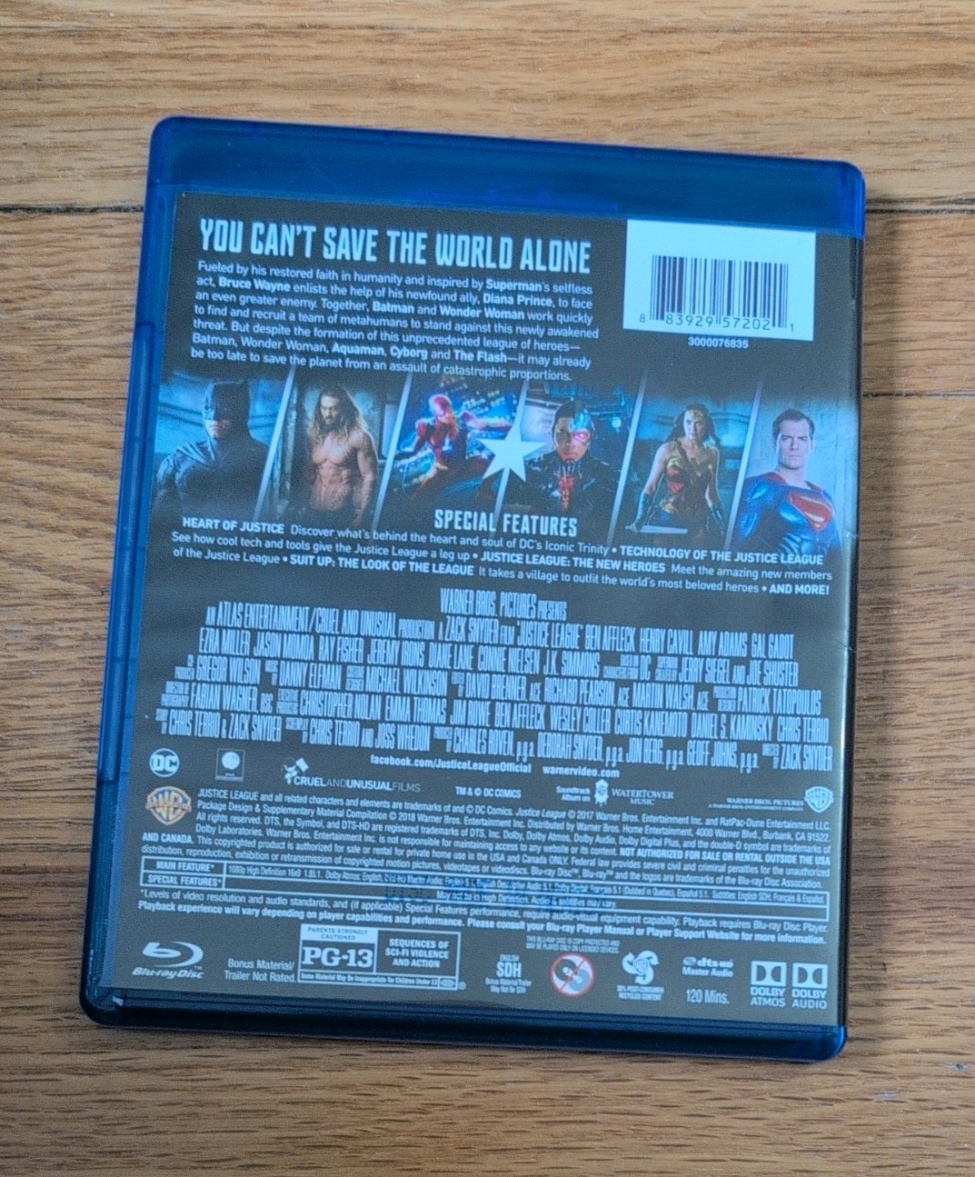 Justice League (Blu-ray, 2017)