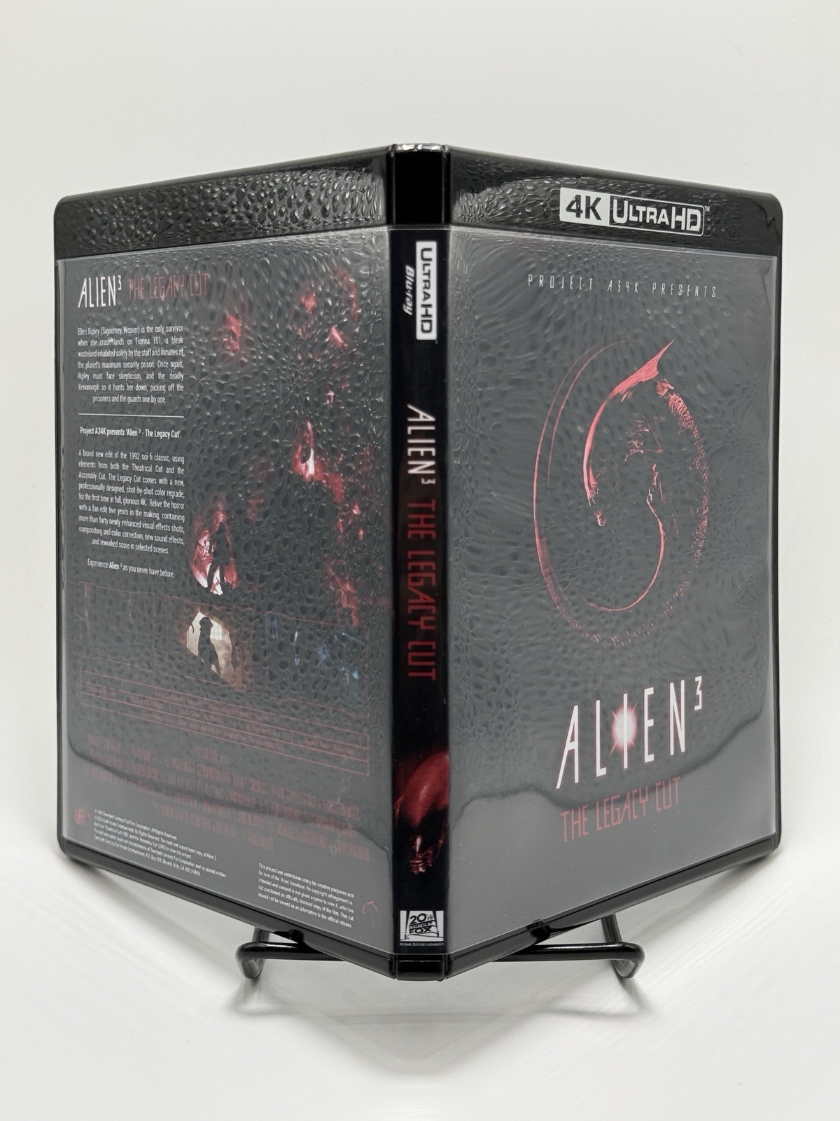 Alien 3 (1992) Alternate Cut Region Free 4K UHD Blu-Ray Disc Sigourney Weaver