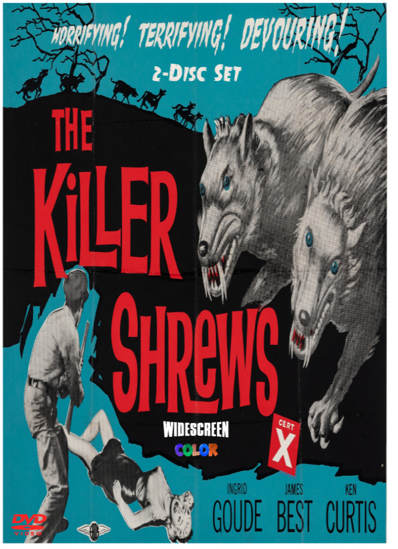 KILLER SHREWS 1959 2-DVD set Horror Thriller WIDESCREEN Color James Best