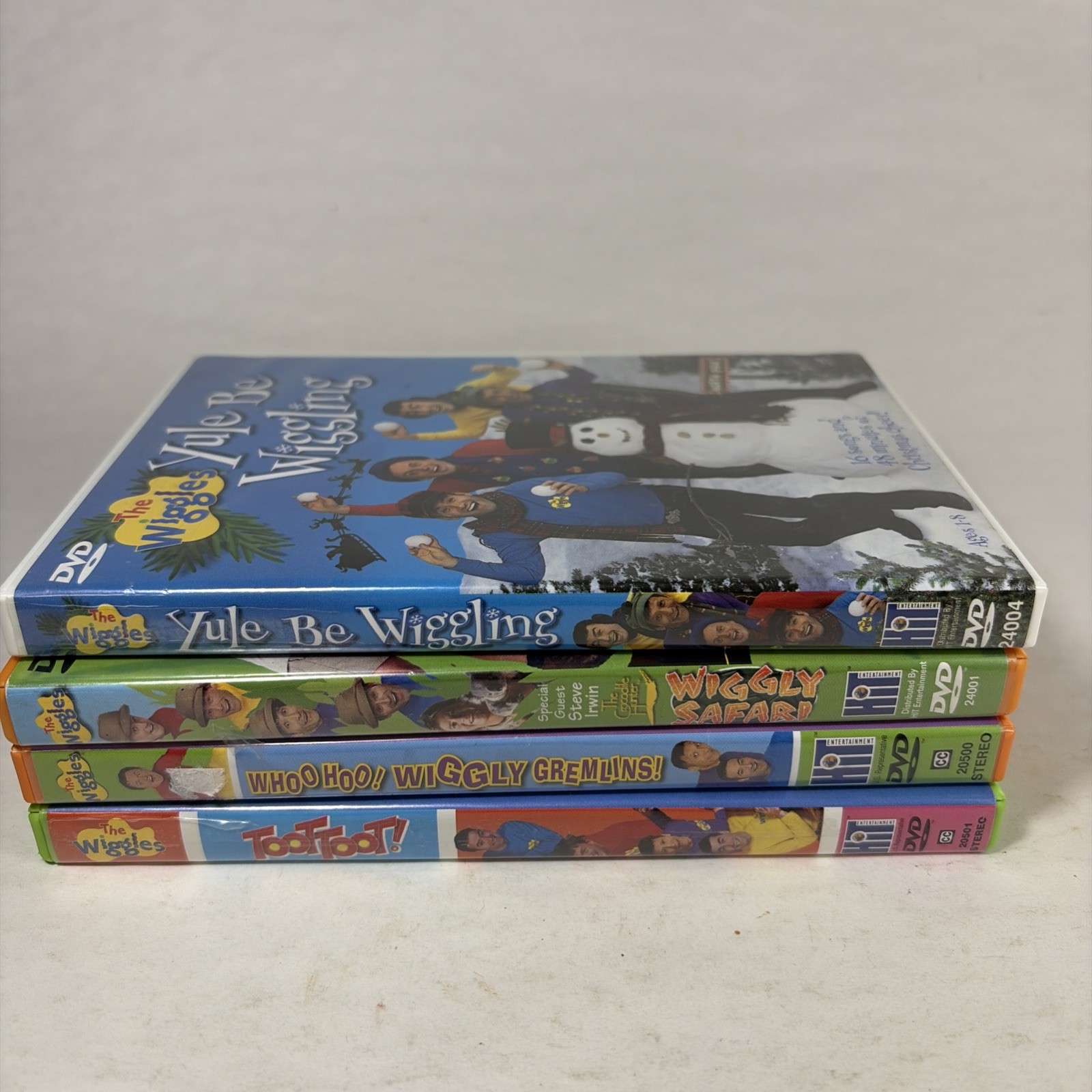 The Wiggles DVDs Wiggly Safari Crocodile Hunter Steve Irwin Gremlins Xmas Toot