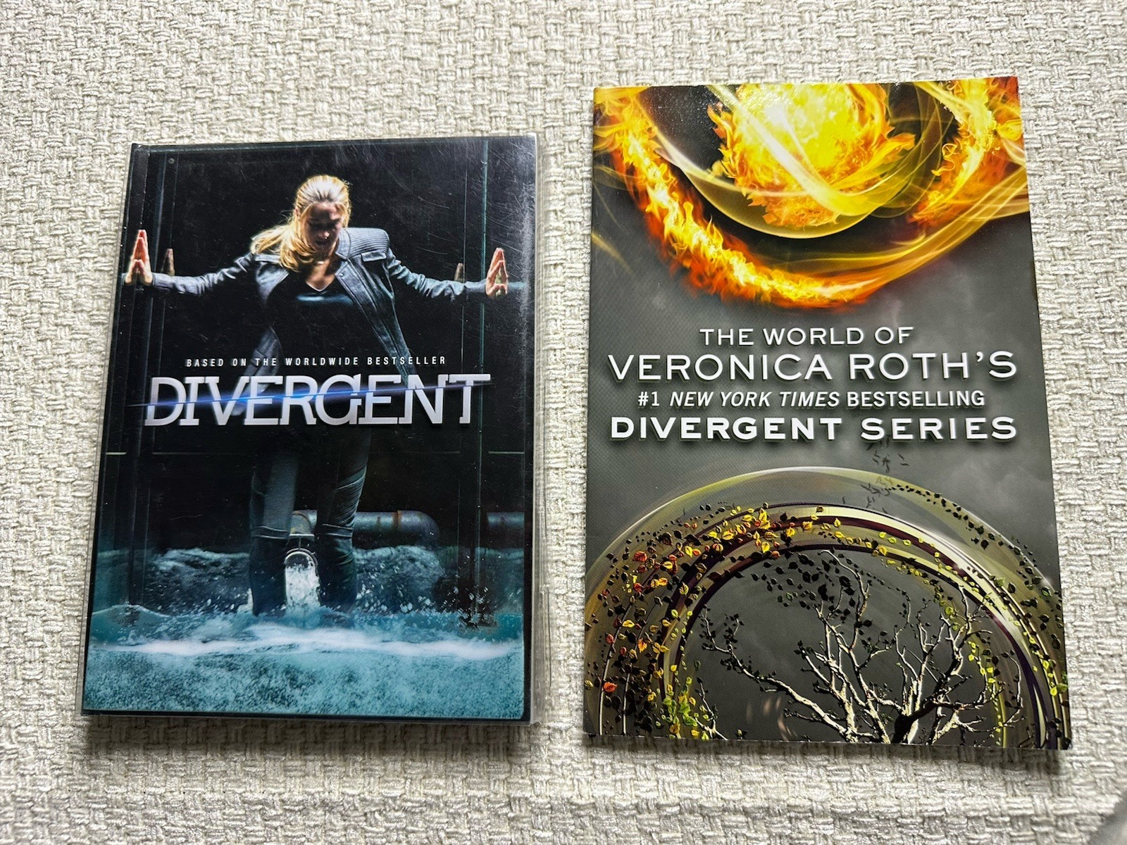Divergent Blu-ray DVD with 3 DVDs & Book by Virginia Roth included