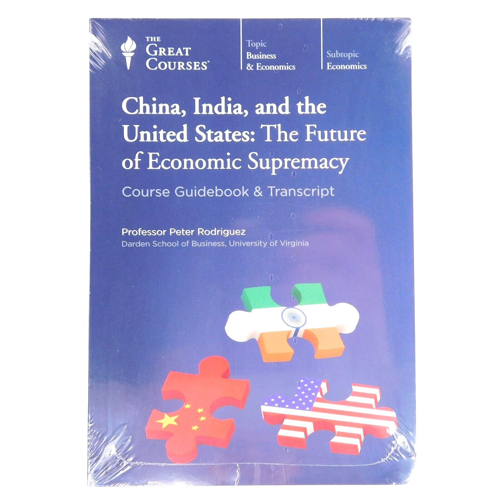 Great Courses: China India and the United States 3-audio CDs & book SEALED