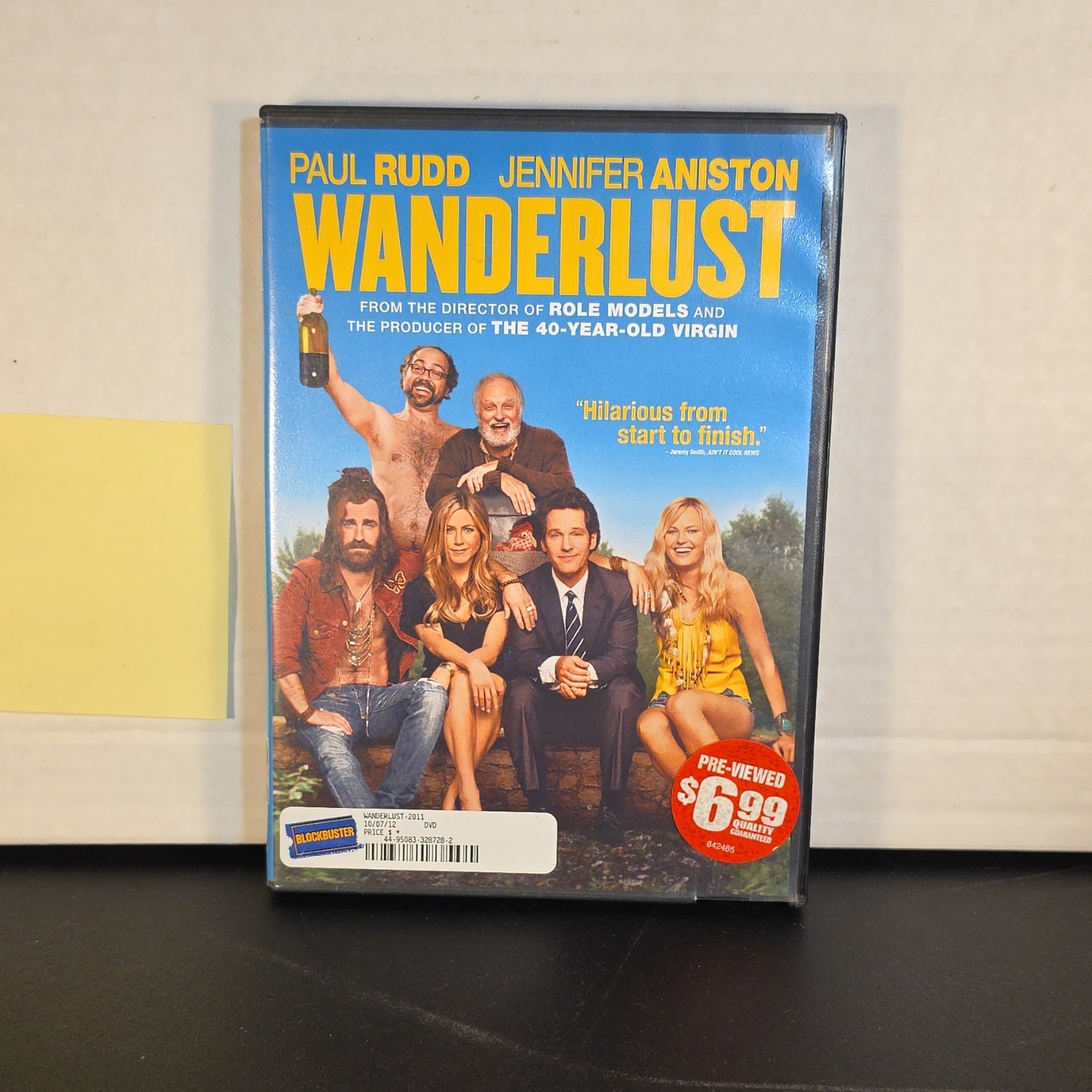 Wanderlust (DVD, 2012) Jennifer Aniston, Paul Rudd