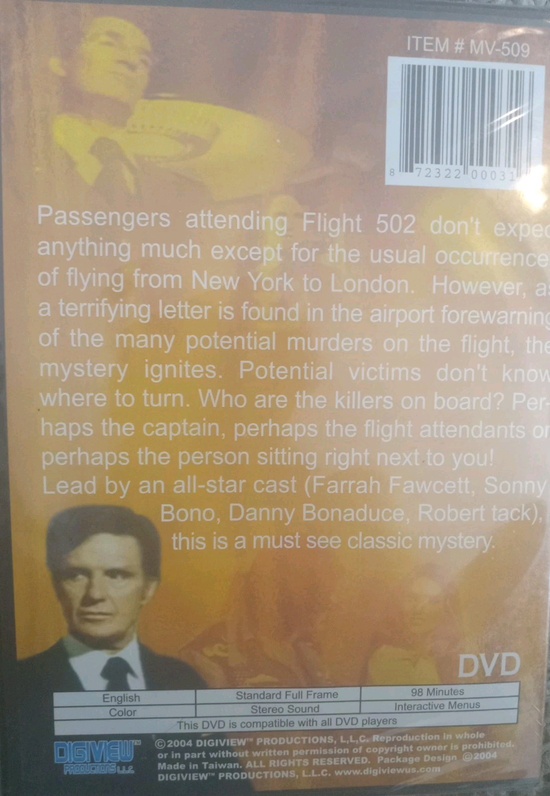 Murder On Flight 502 *new Dvd *free shipping.