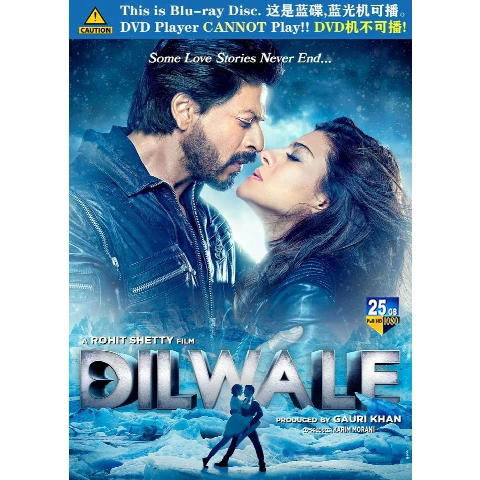 Dilwale (2015) (Blu-Ray) Hindi Movie English Subtitle All Region