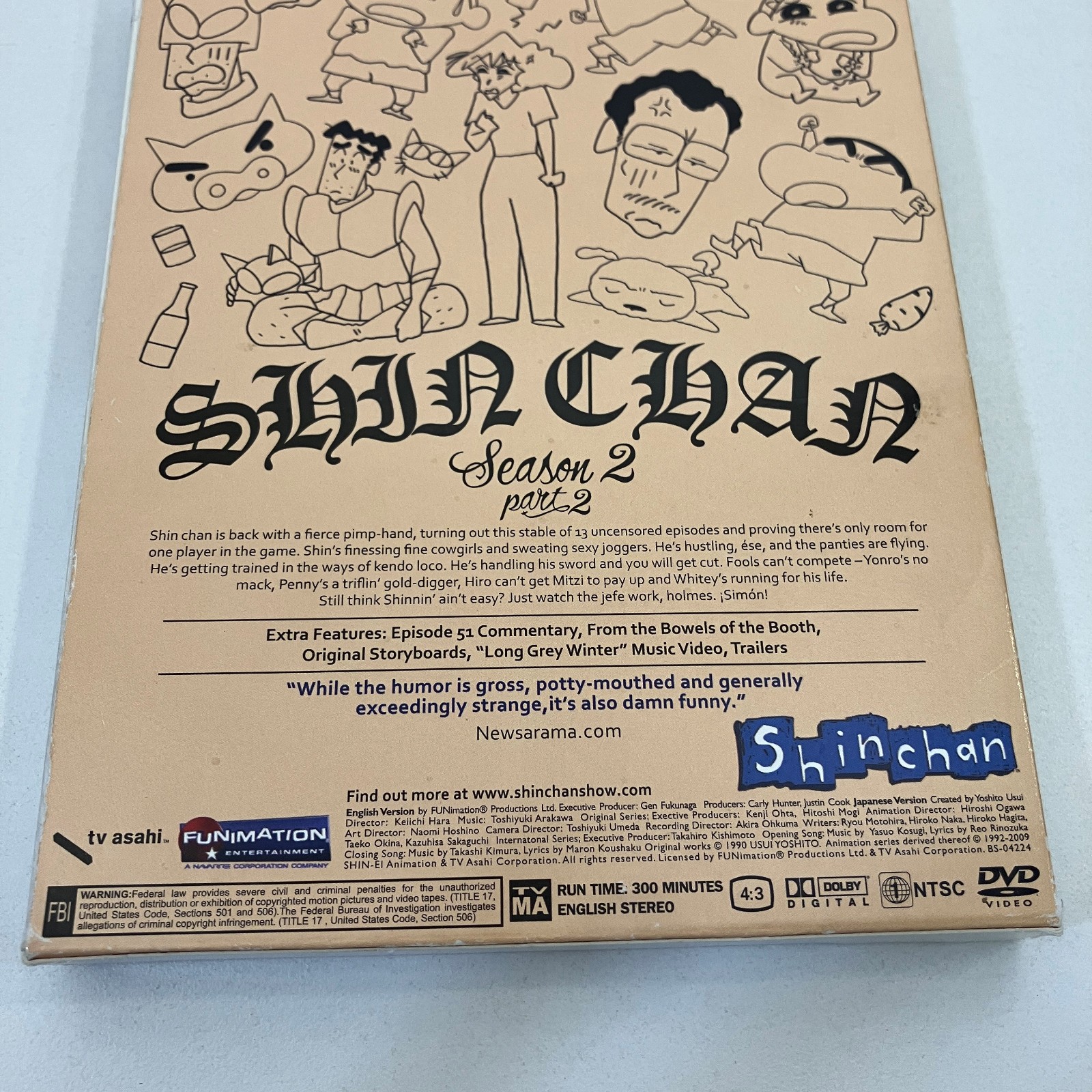 Crayon Shin Chan Season 2 Part 2 DVD TV MA Humor Anime Funimation Usui Yoshito