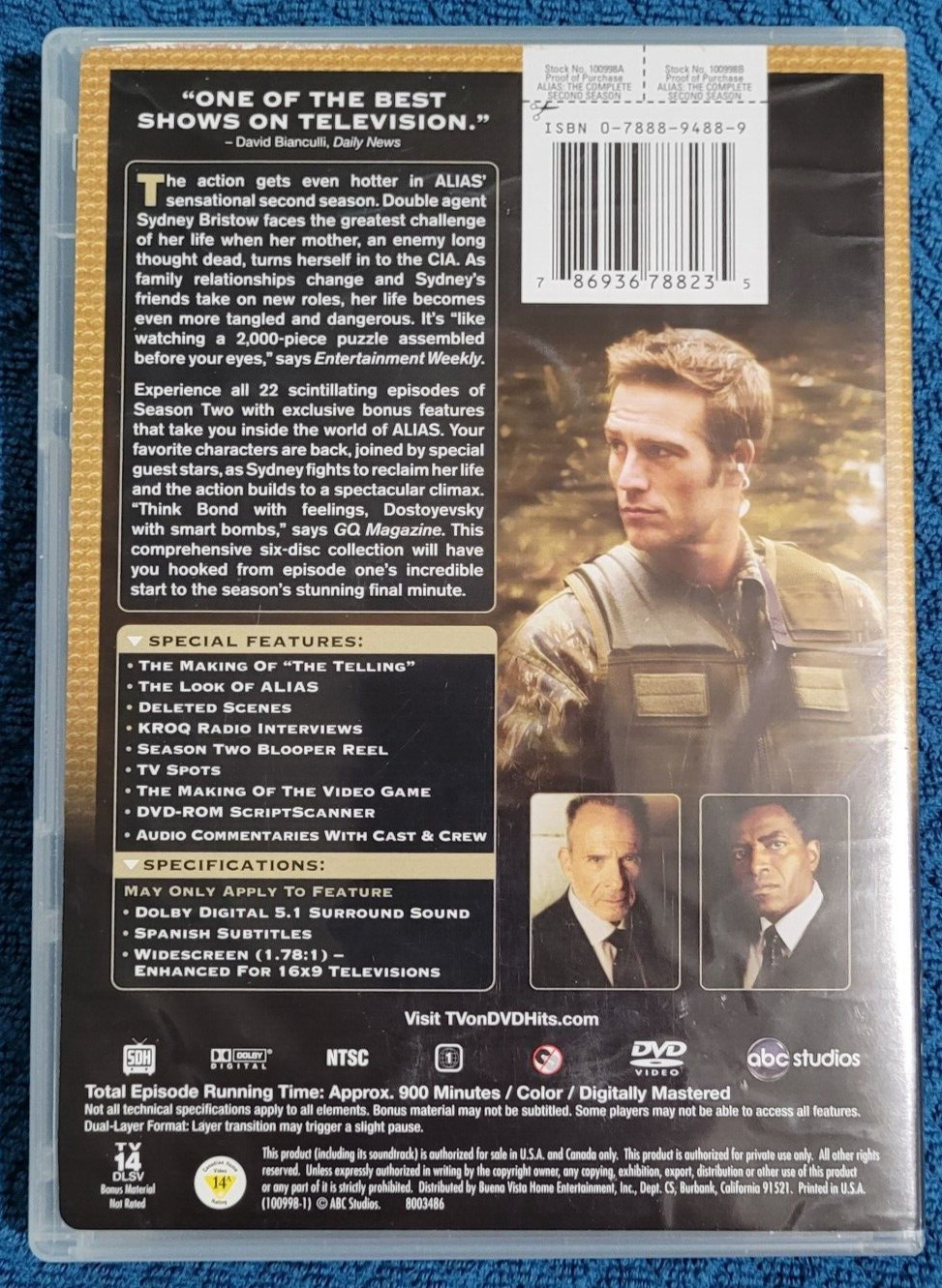 Alias: The Complete Second Season DVD plastic box set (v. nice)