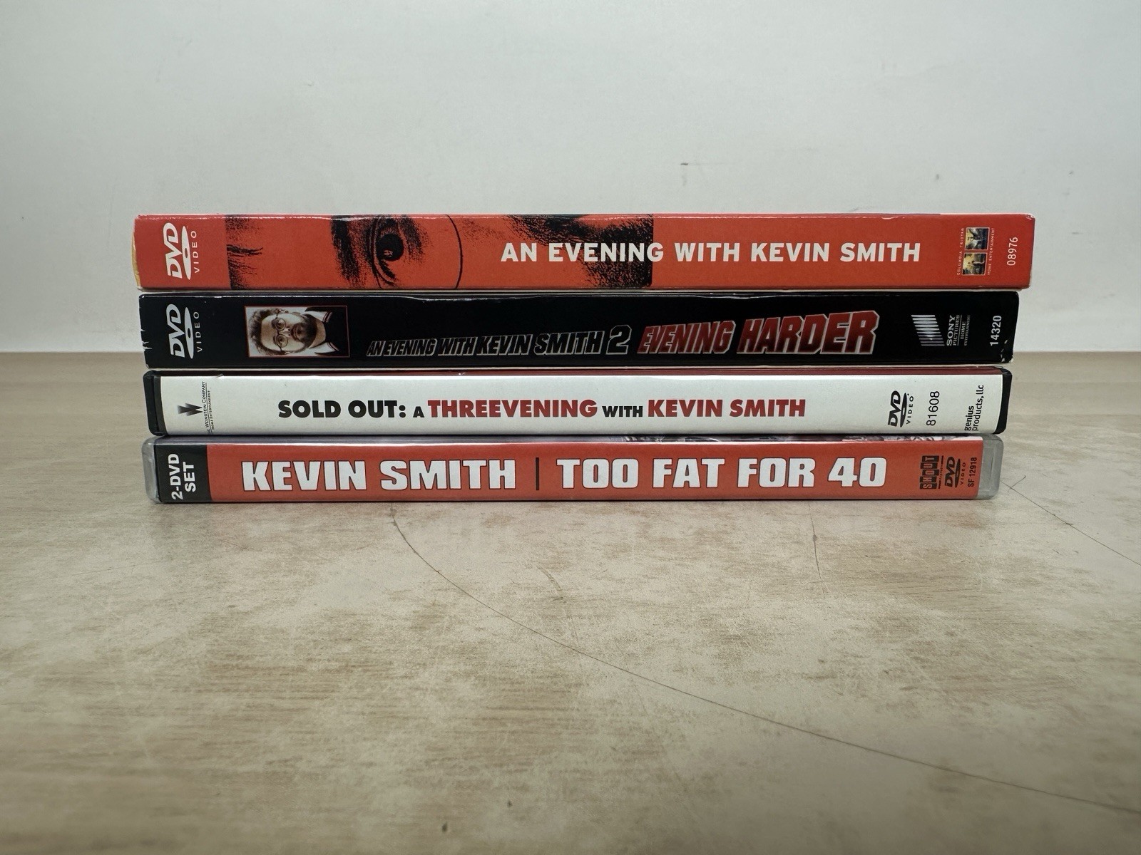 An Evening With Kevin Smith 1 2 & 3 DVD Lot: Too Fat For 40, Harder, Threevening