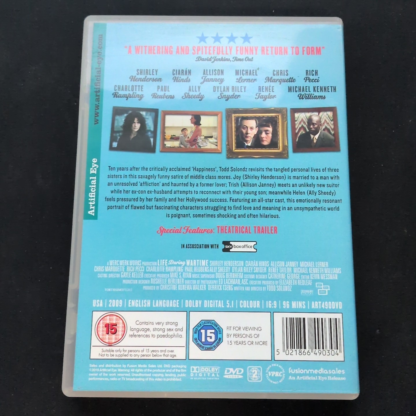 Life During Wartime PAL Region 2 Arthouse DVD Todd Solondz