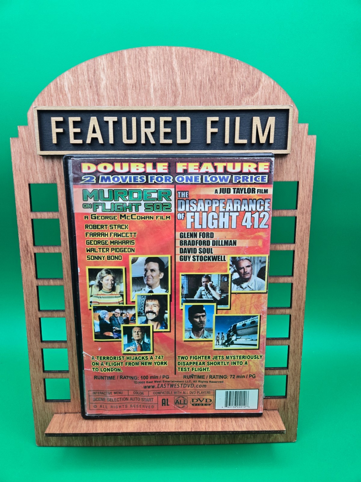 Murder on Flight 502 & Disappearance of Flight 412 DVD 2005 Double Feature