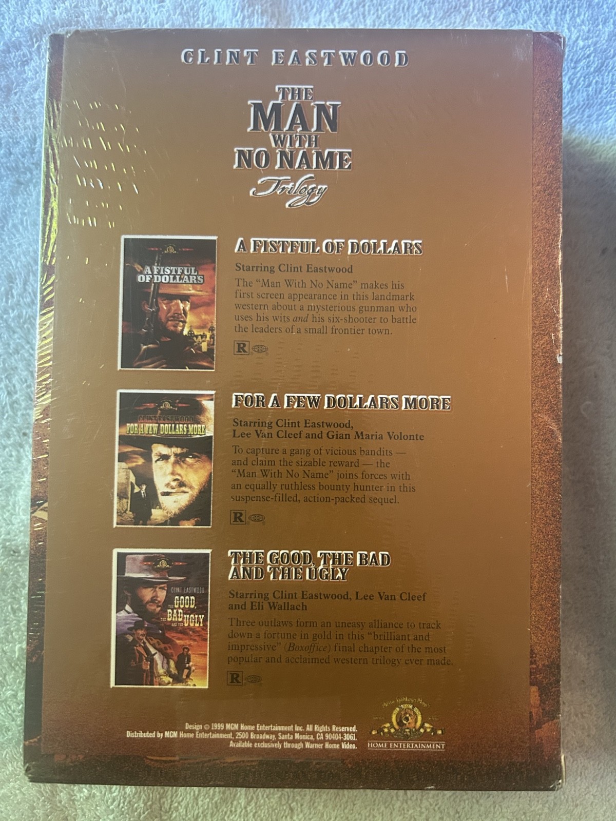 The Man With No Name: Trilogy (1999 DVD MGM) Clint Eastwood- Factory Sealed. #3