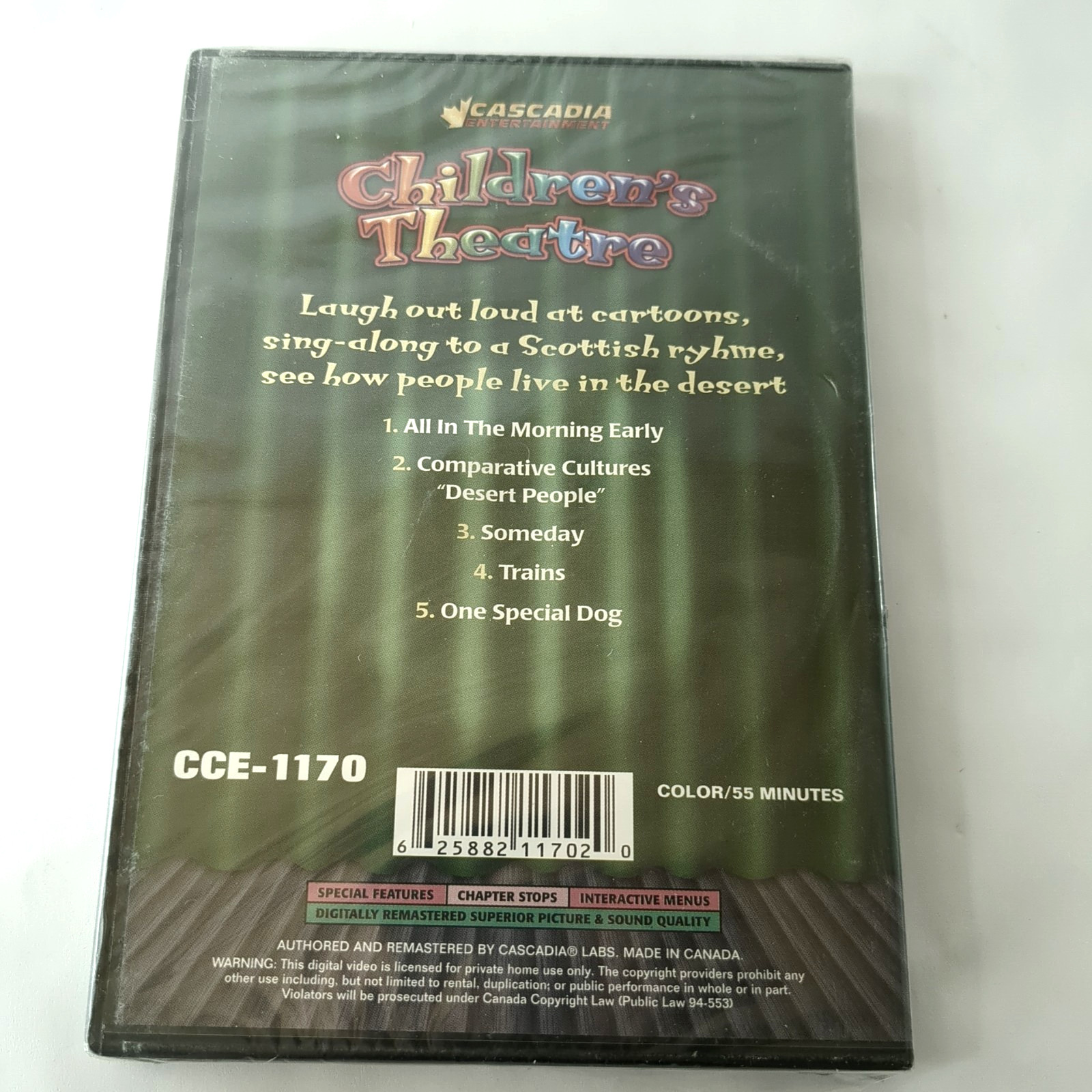 Children’s Theatre Vol 10 DVD New Sealed Animated Cartoons Educational Kids Song