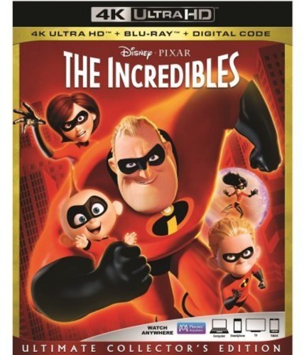 The Incredibles [New 4K UHD Blu-ray] With Blu-Ray, 4K Mastering, Collector’s E